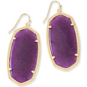 Kendra Scott Elle Earrings Dark Purple